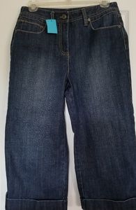 Talbots wide leg crop jeans - size 4